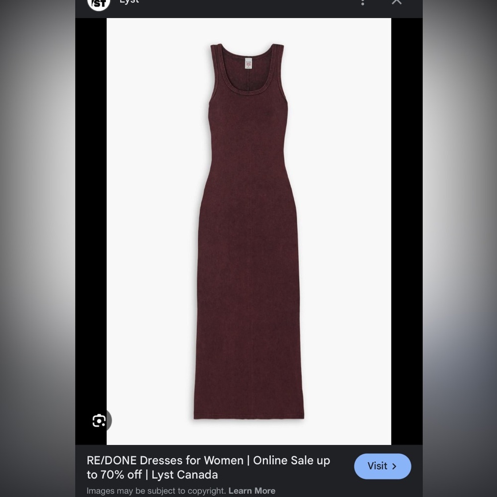 Re/done tank dress
